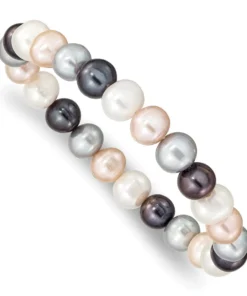 Alternative view of Vòng Đeo Tay Ngọc Trai Tam Tài 9mm